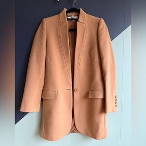 Stella McCartney $2295 Bryce Wool Blend Coat, Camel, Sz IT 36/US 0-2